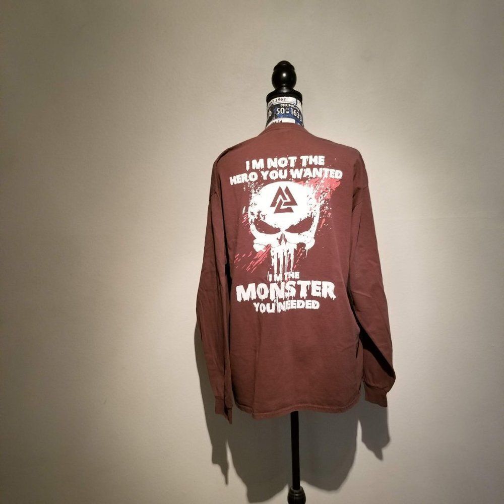 USMC MARINES GRAPHICS LONG SLEEVE T SHIRT XL B22